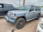 2019 Jeep Wrangler Unlimited Sport Silver vin: 1C4HJXDN7KW629205
