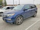 2016 Honda Pilot Ex Blue vin: 5FNYF5H39GB014133