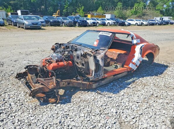 BURNTVIN123 1975 CHEVROLET CORVETTE Оранжевый Передняя левая четверть