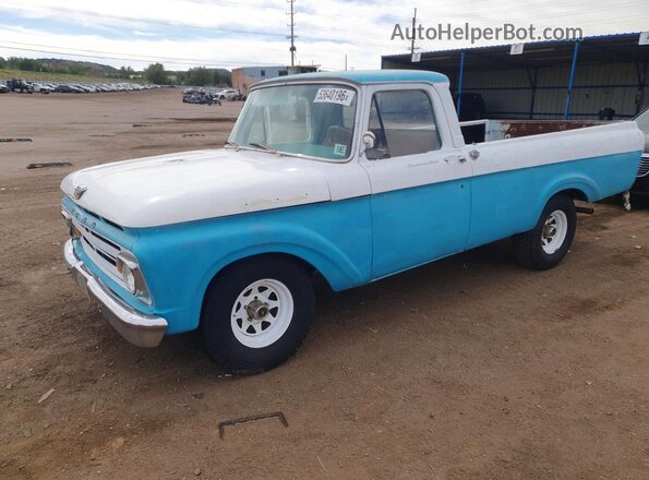 F10CP270062 1962 FORD F100 Turquoise Przód lewy