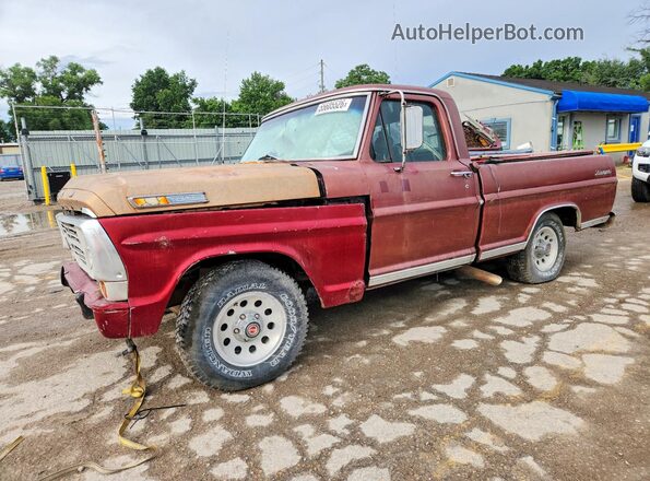 F10YRB16704000000 1967 FORD F100 Burgundy Przód lewy