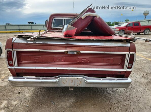 F10YRB16704000000 1967 FORD F100 Burgundy Widok z tyłu