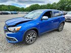 2016 Mitsubishi Outlander Sport Es Blue vin: JA4AP3AU7GZ026341