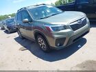 2021 Subaru Forester Premium Зеленый vin: JF2SKAJC7MH593138