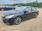 2017 Honda Accord Touring Hybrid Black vin: JHMCR6F76HC024175