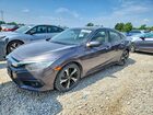 2018 Honda Civic Touring Серый vin: JHMFC1F93JX006735