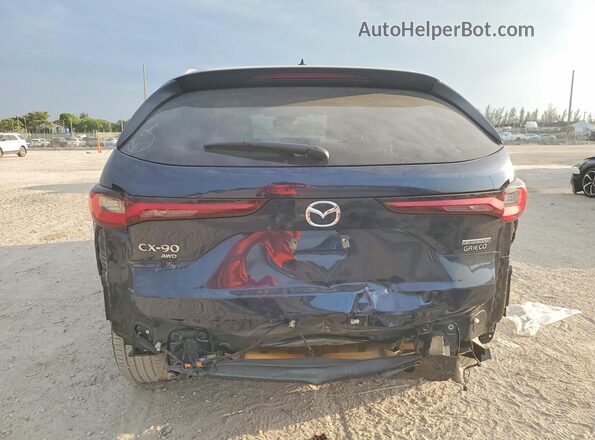 JM3KKEHA3R1179808 2024 MAZDA CX-90 Blue Rear view