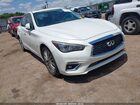 2018 Infiniti Q50 3.0t Luxe White vin: JN1EV7AP3JM366527