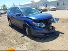 2018 Nissan Rogue Sv Blue vin: JN8AT2MV2JW347135