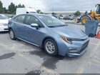 2022 Toyota Corolla Hybrid Le Light Blue vin: JTDEAMDE3NJ040543