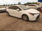 2022 Toyota Corolla Le White vin: JTDEPMAE6N3014235