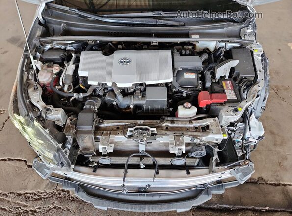 JTDKAMFP9M3185252 2021 TOYOTA PRIUS Silver Widok wnętrza z tyłu