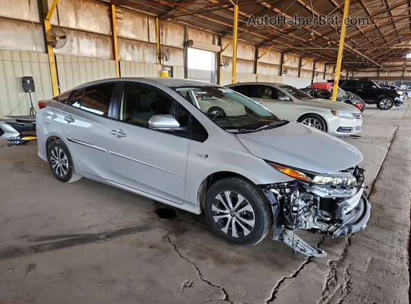 JTDKAMFP9M3185252 2021 TOYOTA PRIUS Silver Przód prawy