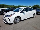 2022 Toyota Prius Le White vin: JTDKAMFU2N3182121