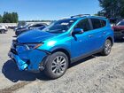 2016 Toyota Rav4 Hv Limited Blue vin: JTMDJREV6GD053568