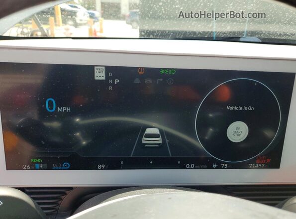 KM8KN4AE0NU072209 2022 HYUNDAI IONIQ Gray Instrument cluster view