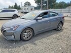 2019 Hyundai Elantra Sel Gray vin: KMHD84LF3KU867630