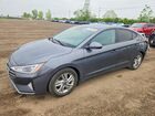 2020 Hyundai Elantra Sel Gray vin: KMHD84LF8LU970107