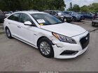 2016 Hyundai Sonata Hybrid Se White vin: KMHE24L12GA024361