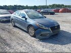 2016 Hyundai Sonata Hybrid Se Blue vin: KMHE24L14GA015578