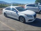 2016 Hyundai Sonata Hybrid Limited Белый vin: KMHE34L17GA026703