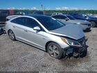 2016 Hyundai Sonata Hybrid Limited Silver vin: KMHE34L17GA033554