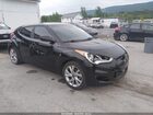 2016 Hyundai Veloster   Black vin: KMHTC6AD1GU301061