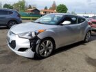 2017 Hyundai Veloster Value Edition Silver vin: KMHTC6AD3HU321362