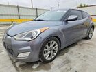 2017 Hyundai Veloster Base Gray vin: KMHTC6AD6HU305091