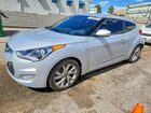 2017 Hyundai Veloster Base Silver vin: KMHTC6ADXHU308169