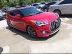 2016 Hyundai Veloster Turbo Red vin: KMHTC6AE6GU257860