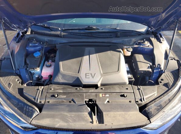 KNDC3DLC8N5066145 2022 KIA EV6 Blue Rear interior view
