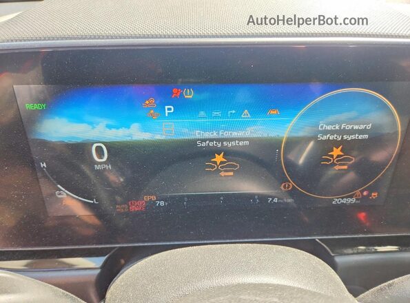 KNDCT3L15P5069192 2023 KIA NIRO Серый Вид щитка приборов