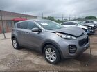 2018 Kia Sportage Lx Gray vin: KNDPMCAC6J7331462