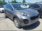 2018 Kia Sportage Lx Gray vin: KNDPMCAC6J7419525