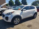 2017 Kia Sportage Lx White vin: KNDPMCAC8H7159414