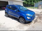 2018 Ford Ecosport Ses Синий vin: MAJ6P1CL9JC233284