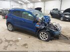 2022 Ford Ecosport Se Blue vin: MAJ6S3GL7NC472987