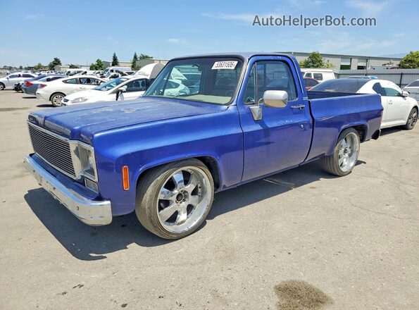 TCS336Z507088 1976 GMC GMC Blue წინა მარცხენა ხედი სამი მეოთხედიდან