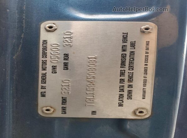 TGL1584508081 1978 GMC VANDURA Blue VIN sticker view
