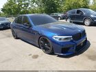 2018 Bmw M550i Xdrive Blue vin: WBAJB9C56JB034845