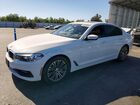 2018 Bmw 540 I White vin: WBAJE5C58JWA97277