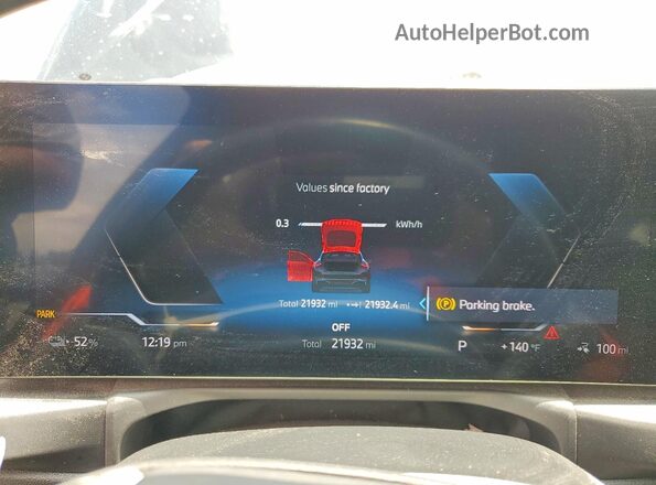 WBY43AW03RFS43977 2024 BMW I4 Black Instrument cluster view