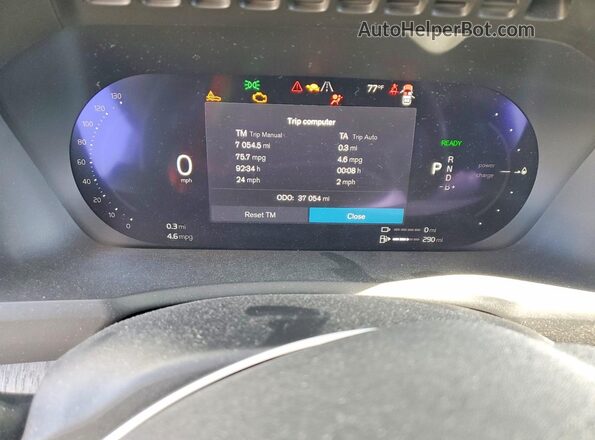 YV4H60CX8P1928845 2023 VOLVO XC90 White Instrument cluster view