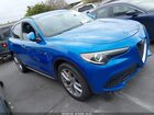 2018 Alfa Romeo Stelvio Ti Sport Awd Blue vin: ZASFAKNN6J7B92922