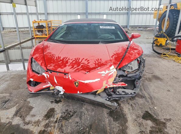 ZHWUT5ZF3NLA18778 2022 LAMBORGHINI HURACAN Red Vista frontal