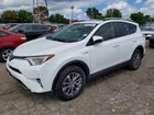 2016 Toyota Rav4 Hv Xle White vin: JTMRJREV2GD033095