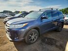 2018 Toyota Highlander Xle Blue vin: 5TDJZRFH5JS491997