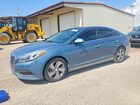 2016 Hyundai Sonata Hybrid Limited Blue vin: KMHE34L10GA018832