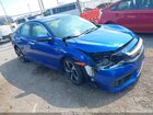 2017 Honda Civic Touring Blue vin: 19XFC1F99HE008338